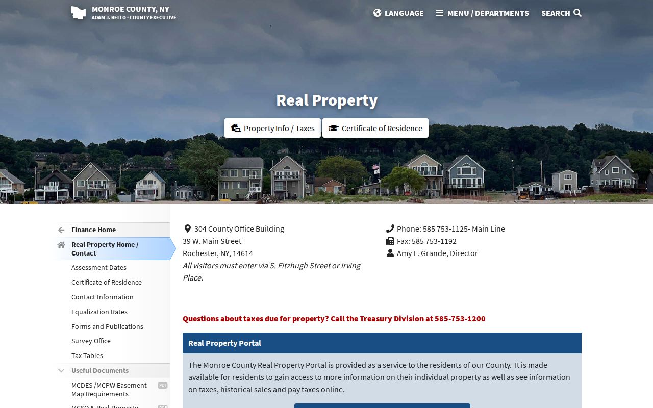 Rochester residents directory Monroe County property assessment search